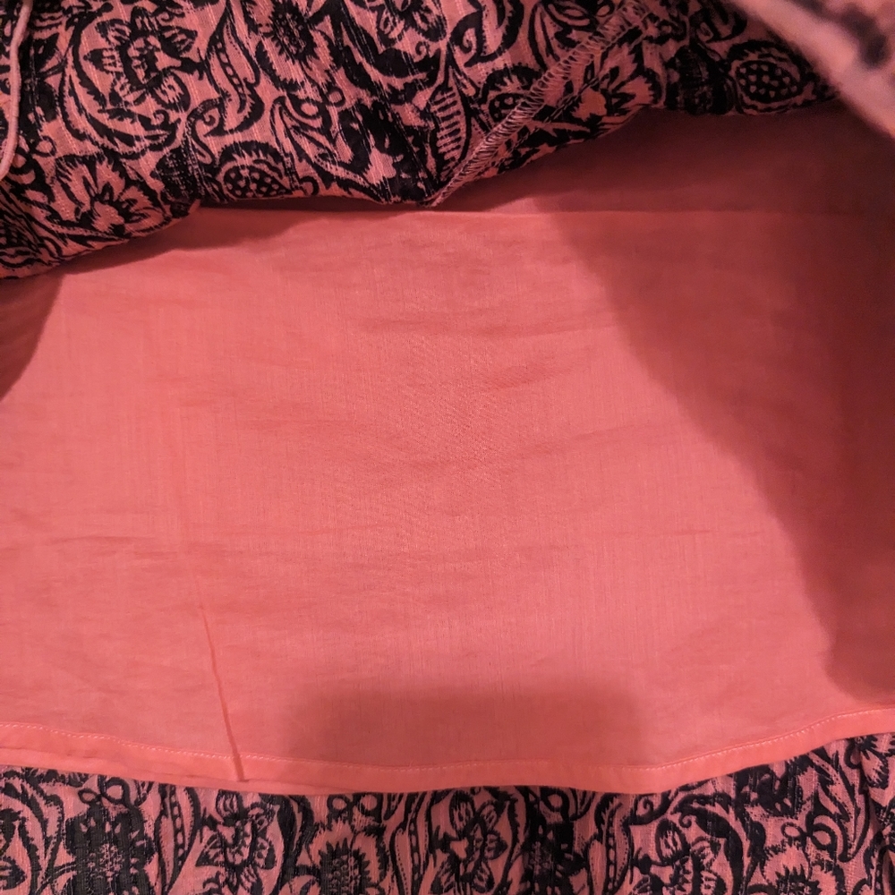 10 Crosby Derek Lam Ruffled Barbie Pink Floral Skirt - SZ 8 - Picture 3 of 9